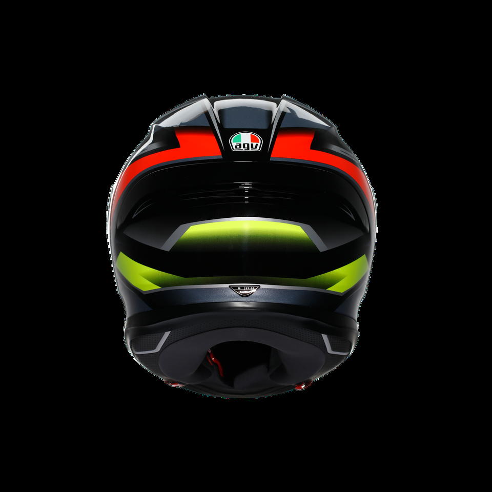 k6 s erazer pretovermelhoamarelo fluo capacete integral para motocicleta dot e2206