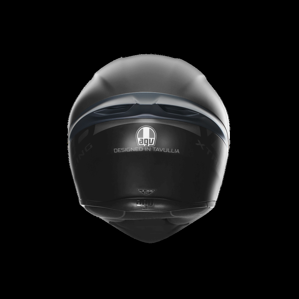 agv k1 s aerofólio pintado cinza limitado