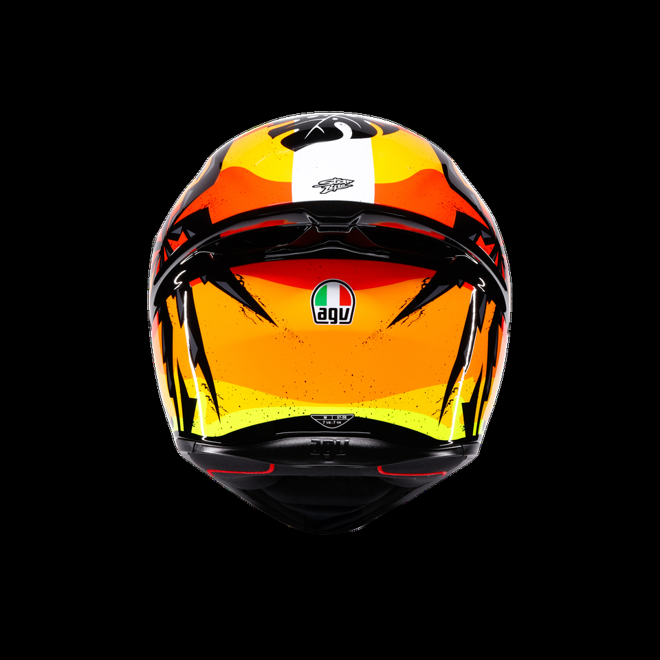 k1 s tropicrush blackorange capacete integral para motocicleta dot e2206