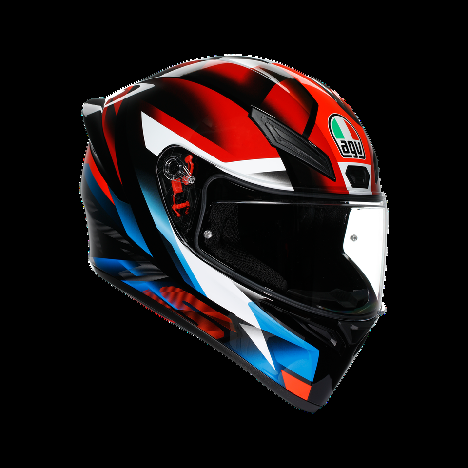 k1 s fastlap pretovermelhoazul capacete integral para motocicleta dot e2206