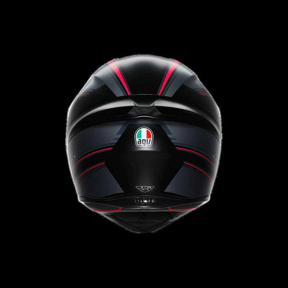 k1 s sling matte preto-rosa capacete integral para motocicleta dot e2206