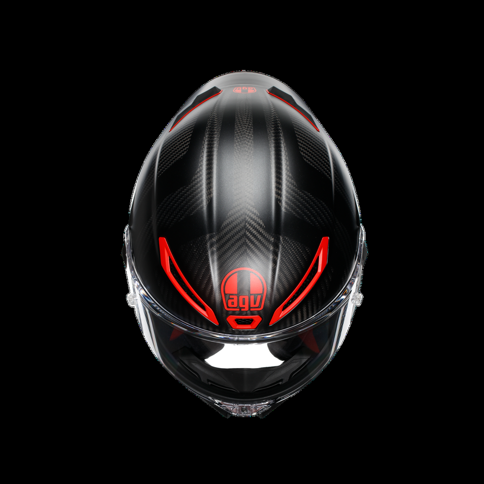 capacete integral para motocicleta pista gp rr intrepido matt carbonblkred e2206 dot
