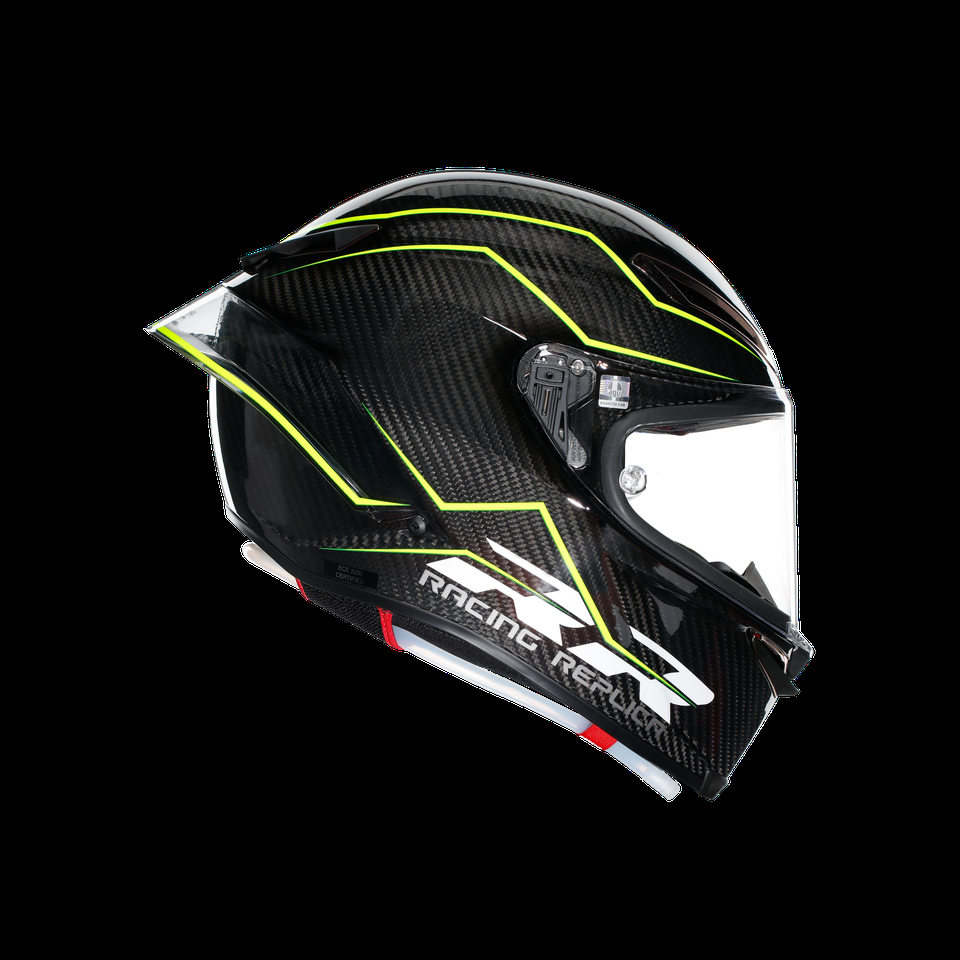 capacete integral para motocicleta pista gp rr performante carbonlime e2206 dot