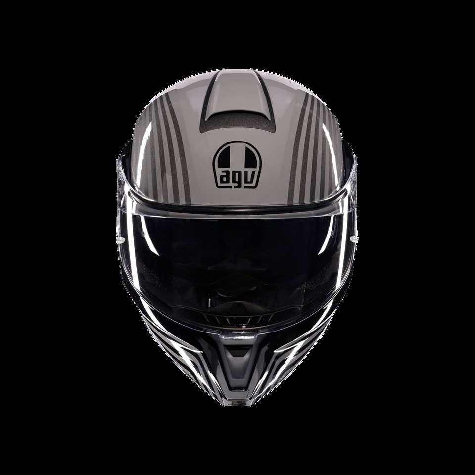 streetmodular iseo cinza-preto capacete de moto flip up dote2206