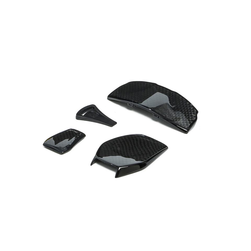 kit agv de ventilação e aerofólio sportmodular carbono brilhante