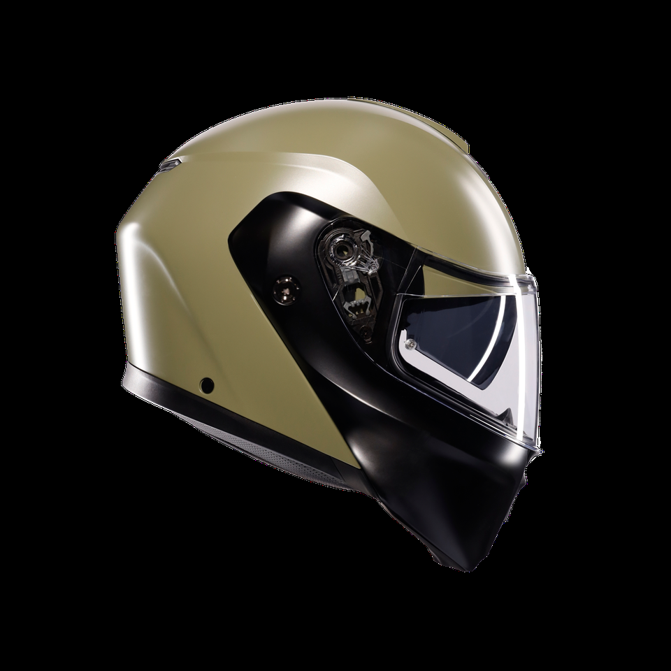 streetmodular mono matte pastel verde-preto capacete para motocicleta com abertura flip-up dote2206