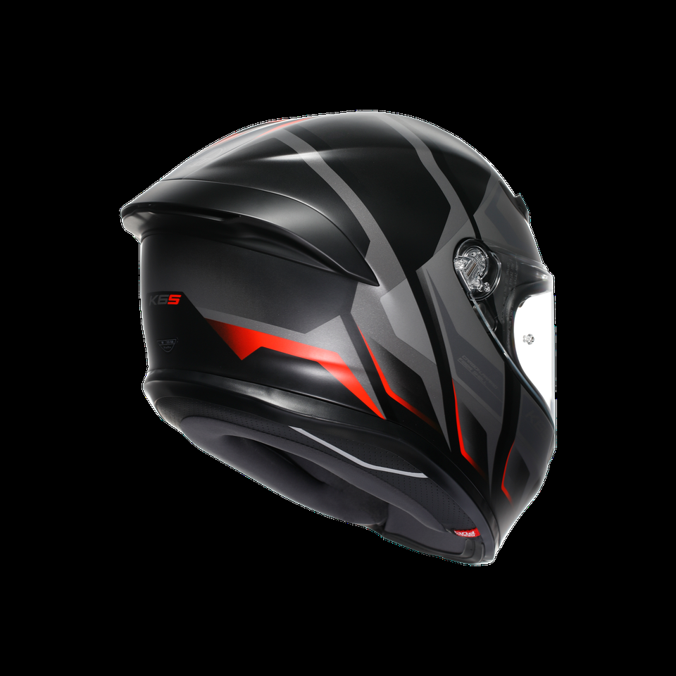 k6 s karve preto mate cinza vermelho capacete integral para motocicleta dot e2206