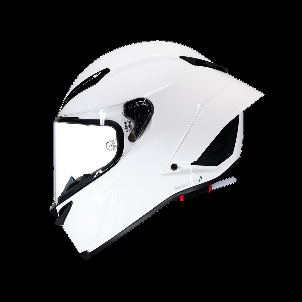 capacete de moto fullface pista gp rr mono white e2206 dot