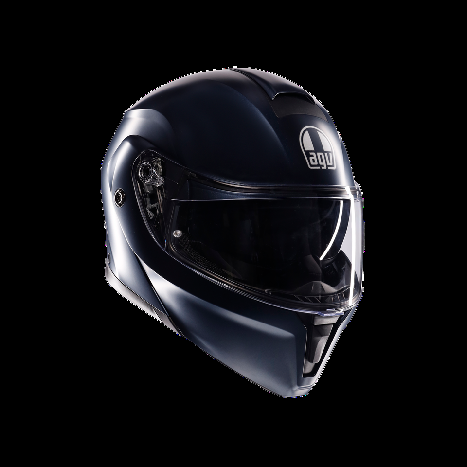 streetmodular mono matt profundo blue capacete de moto flip up motorizado dote2206