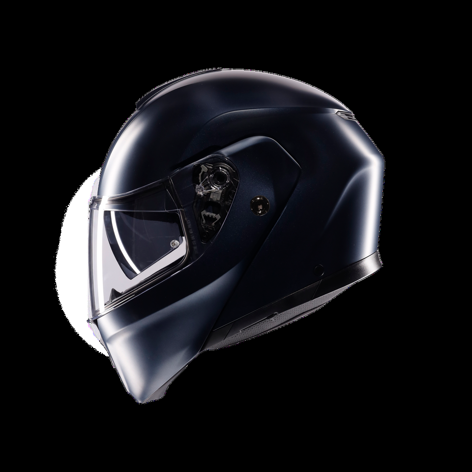 streetmodular mono matt profundo blue capacete de moto flip up motorizado dote2206