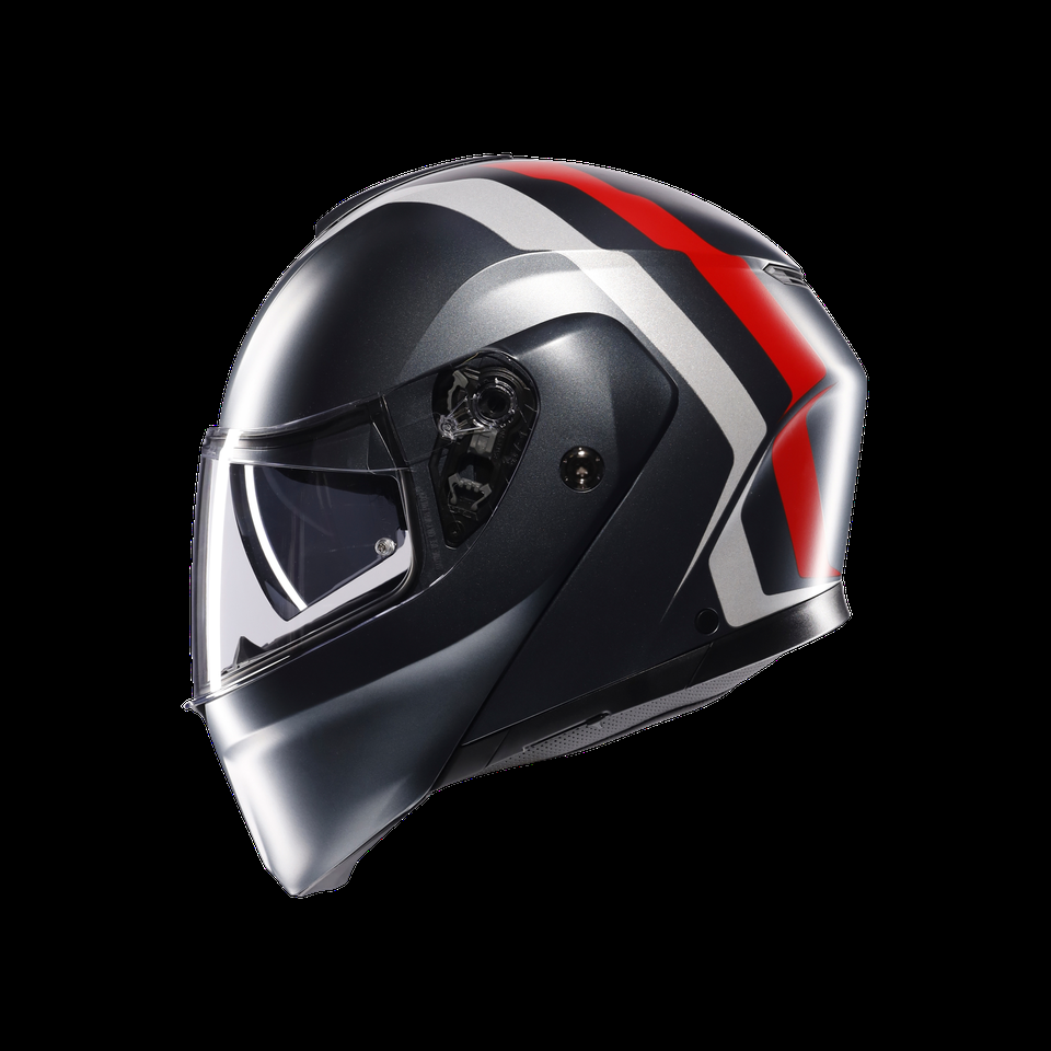 streetmodular resia matte cinza prateado vermelho capacete para motocicleta com abertura flip-up dote2206