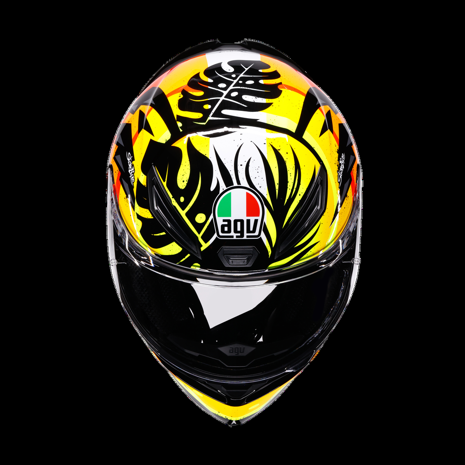 k1 s tropicrush blackorange capacete integral para motocicleta dot e2206