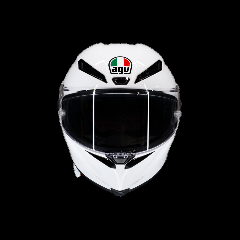 capacete de moto fullface pista gp rr mono white e2206 dot