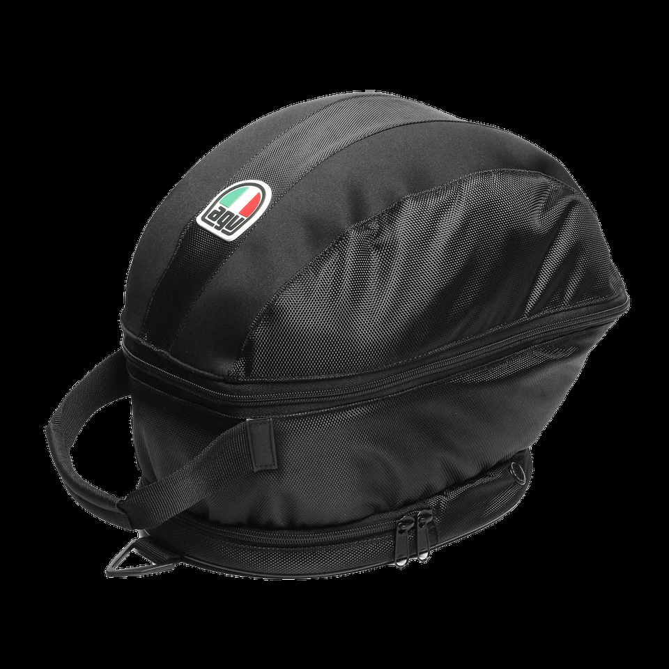 bolsa para capacete agv preta