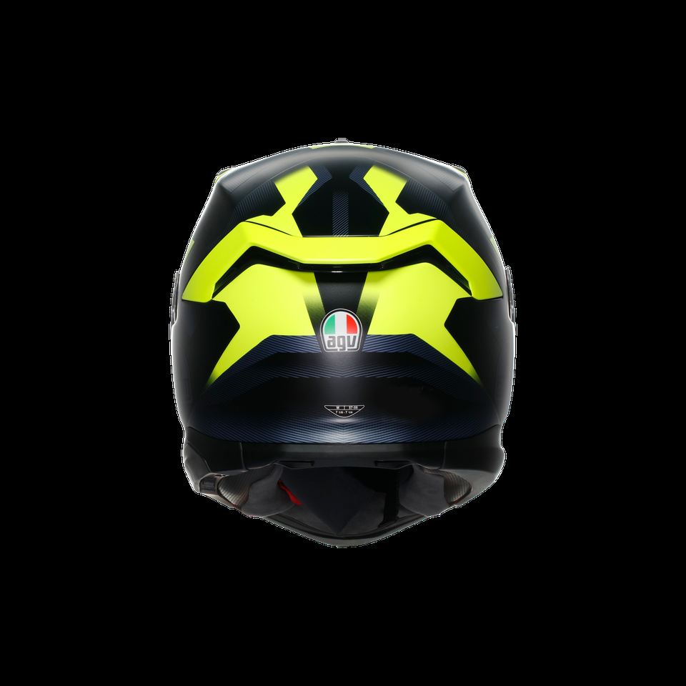 k7 mplk glimpse matt blackyellow fluo capacete integral para motocicleta dot e2206