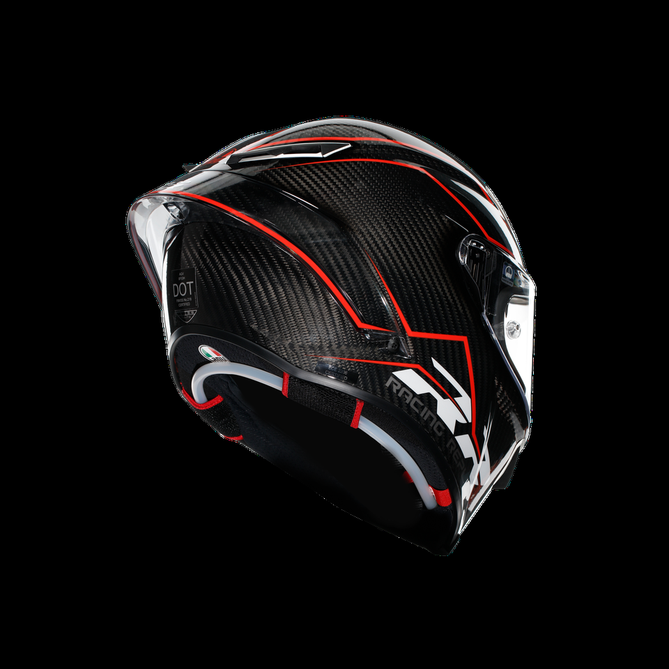capacete integral para motocicleta pista gp rr performante carbonred e2206 dot