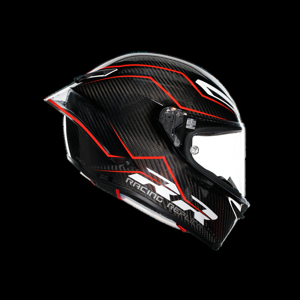 capacete integral para motocicleta pista gp rr performante carbonred e2206 dot