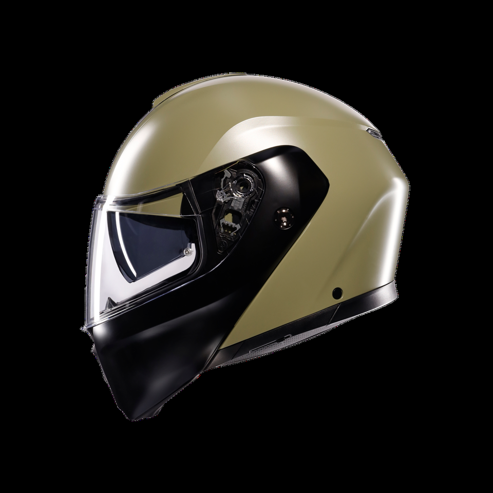 streetmodular mono matte pastel verde-preto capacete para motocicleta com abertura flip-up dote2206
